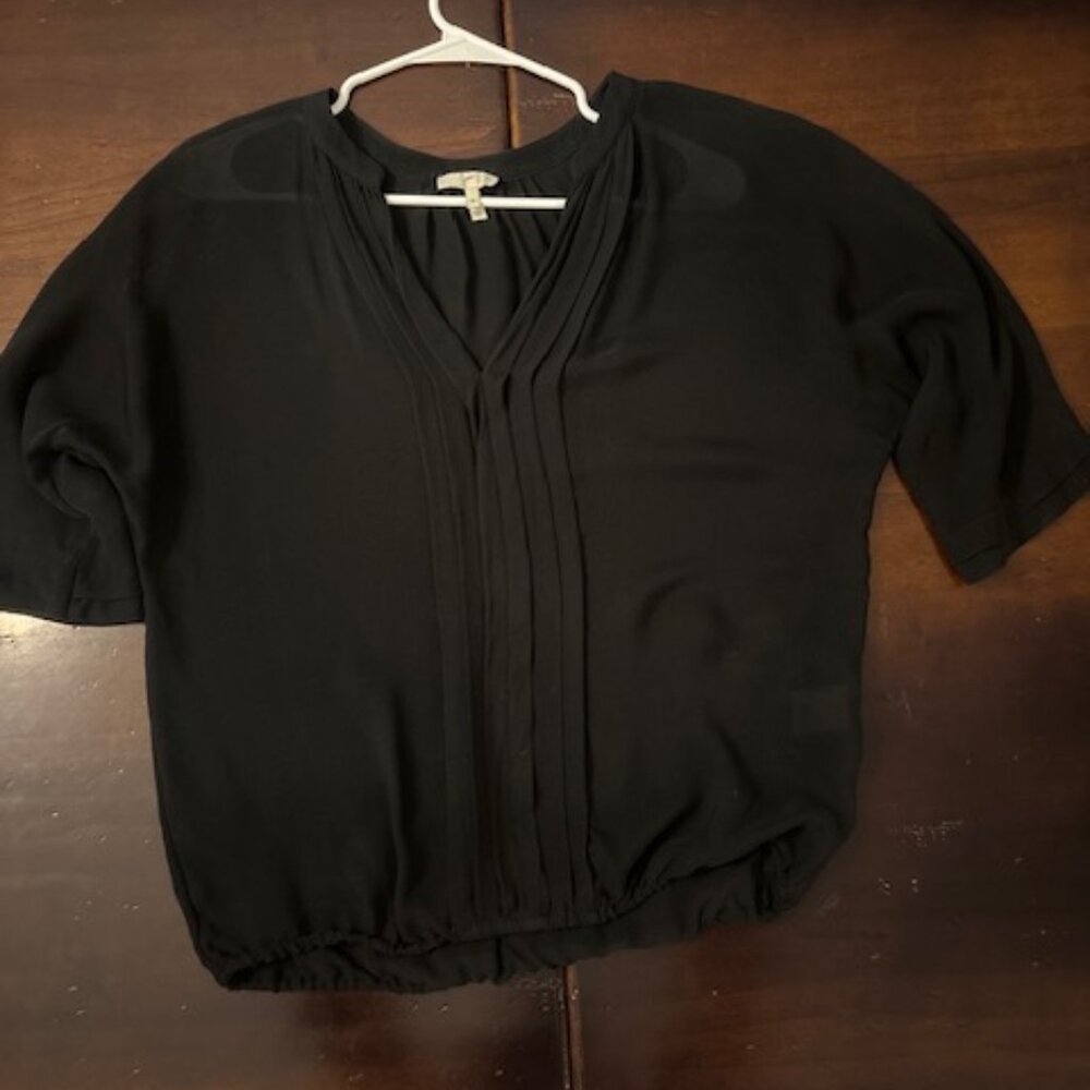 Joie Black Short Sleeve Blouse